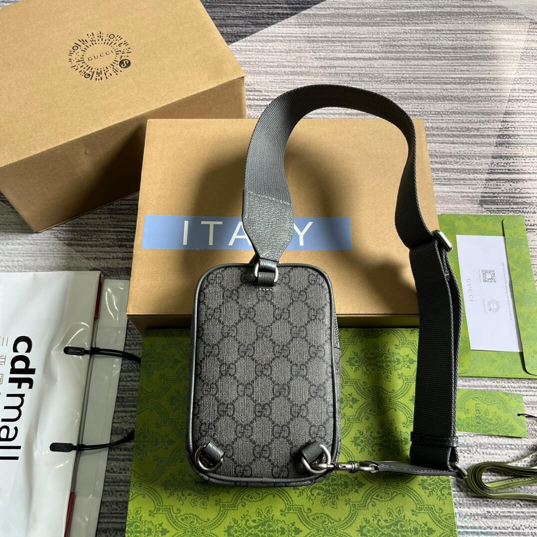 VBS752565 Supreme cross body bags 12cm Grey PVC Free shipping
