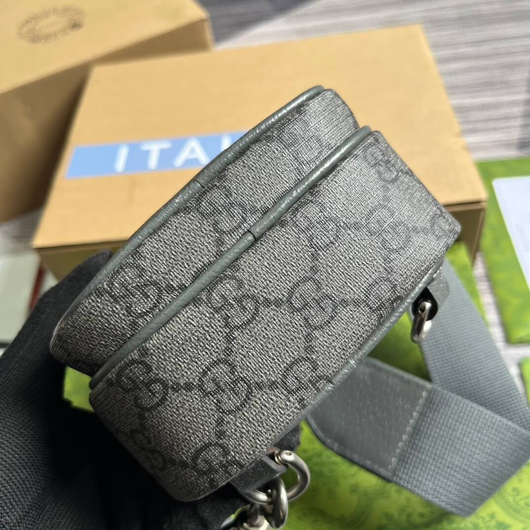 VBS752565 Supreme cross body bags 12cm Grey PVC Free shipping