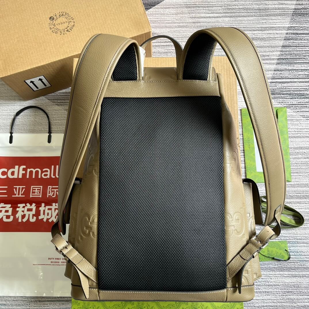 VBS 625770 backpack 34cm taupe COWHIDE/ REAL LEATHER