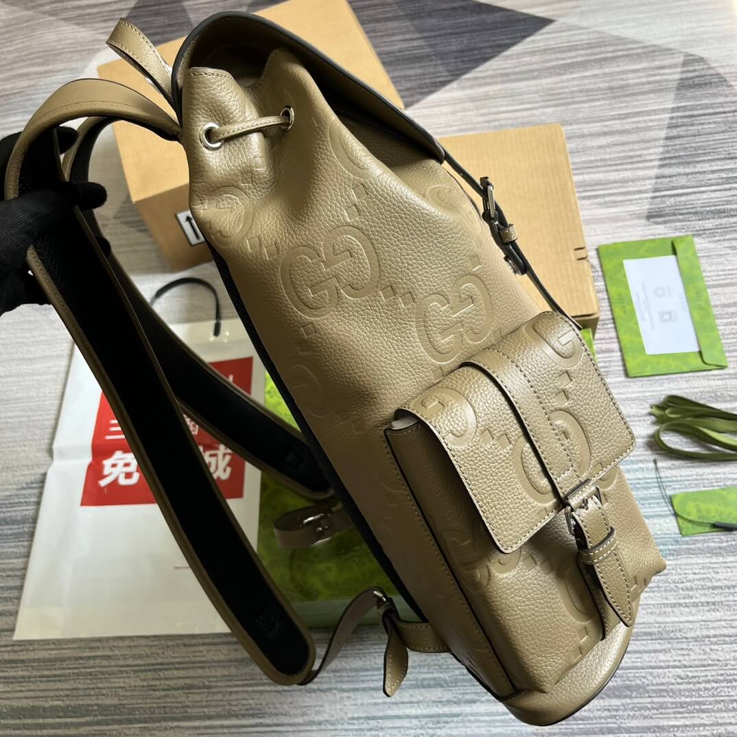 VBS 625770 backpack 34cm taupe COWHIDE/ REAL LEATHER