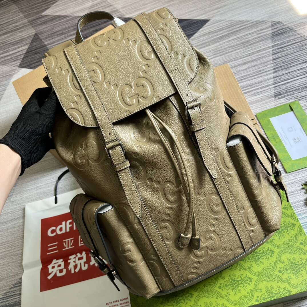 VBS 625770 backpack 34cm taupe COWHIDE/ REAL LEATHER