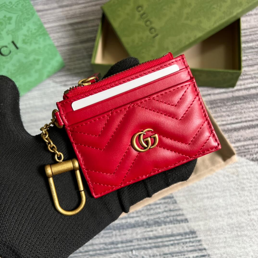 VBS 627064 Marmont wallet 10cm red COWHIDE