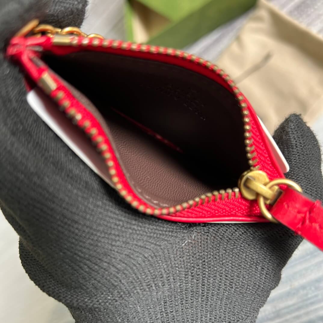 VBS 627064 Marmont wallet 10cm red COWHIDE