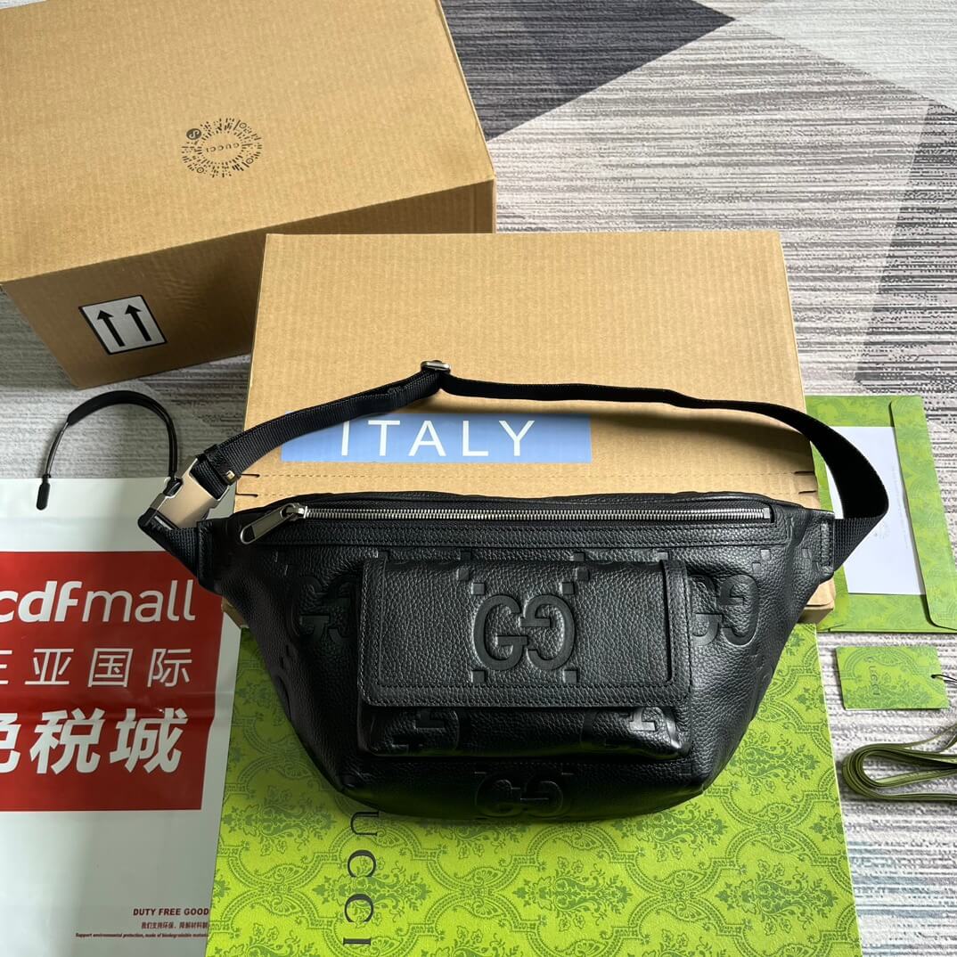 VBS 645093 fanny pack 28cm black/COWHIDE/ REAL LEATHER
