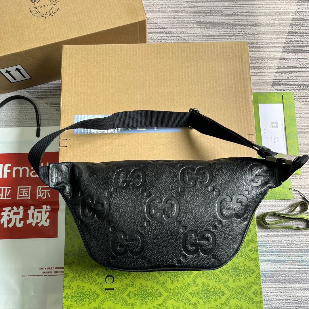 VBS 645093 fanny pack 28cm black/COWHIDE/ REAL LEATHER