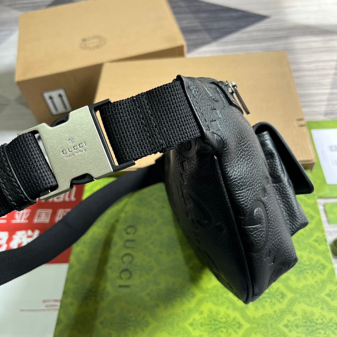 VBS 645093 fanny pack 28cm black/COWHIDE/ REAL LEATHER