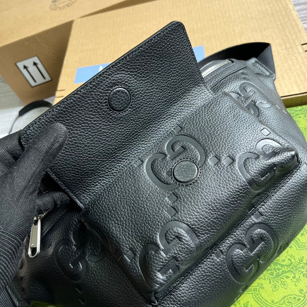 VBS 645093 fanny pack 28cm black/COWHIDE/ REAL LEATHER