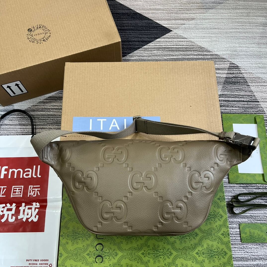 VBS 645093 fanny pack 28cm grey/COWHIDE/ REAL LEATHER