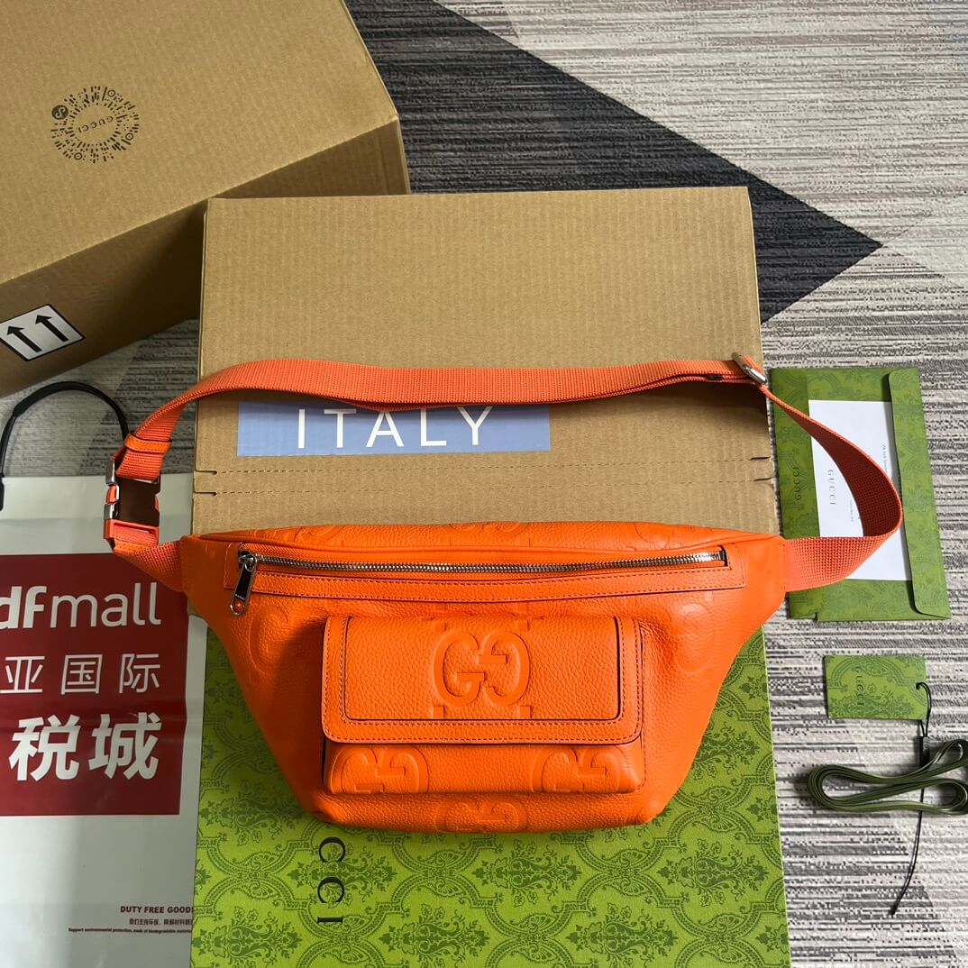 VBS 645093 fanny pack 28cm orange/COWHIDE/ REAL LEATHER