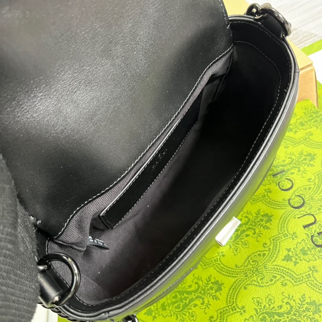 VBS 739681 Marmont shoulder bag 18cm black Leather