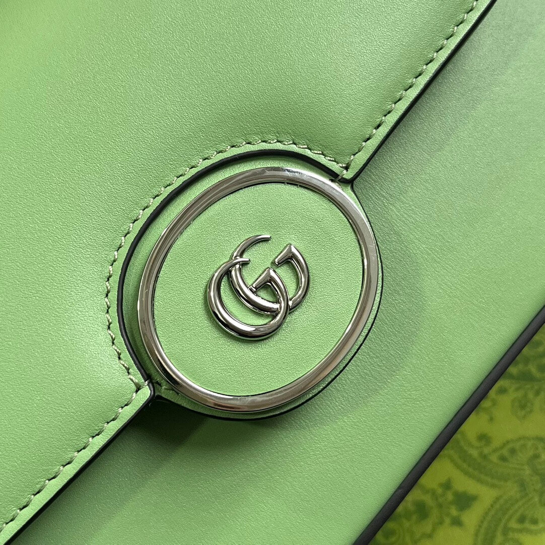 VBS 739722 Petite VBS cross body bags 21cm light green Leather