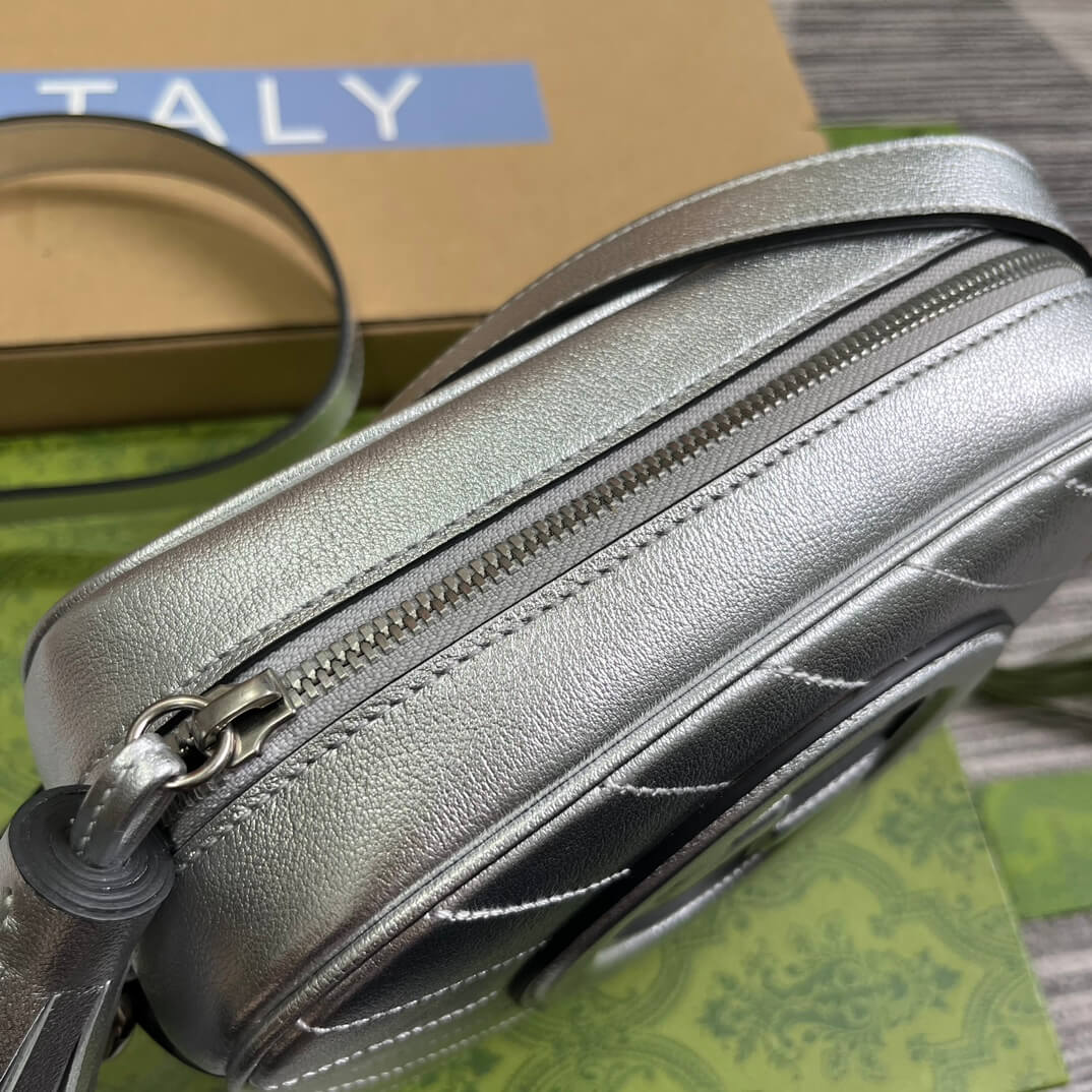 VBS 742360 Blondie shoulder bag 21cm Silver leather Free shipping