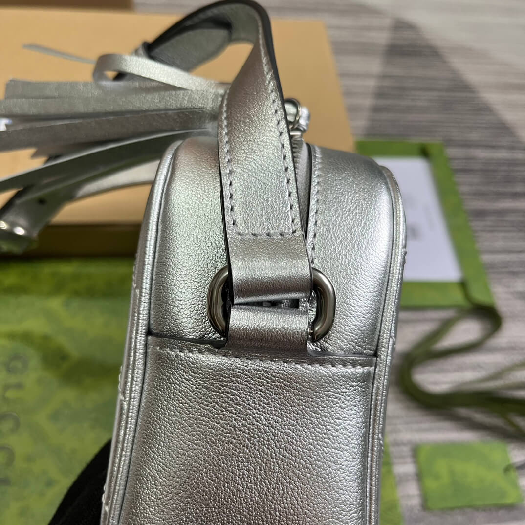 VBS 742360 Blondie shoulder bag 21cm Silver leather Free shipping