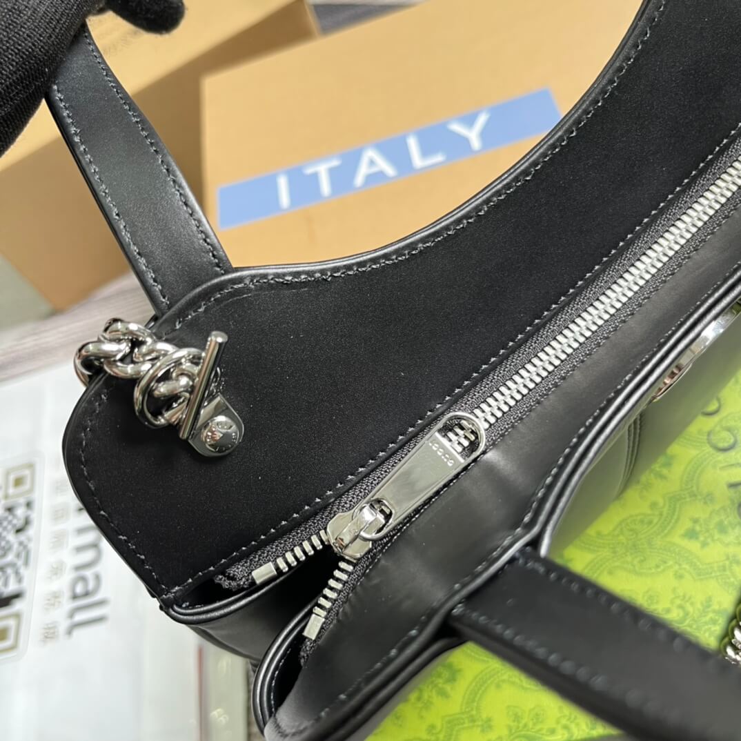 VBS 745918 totes Handbag 28cm Black/Genuine Leather