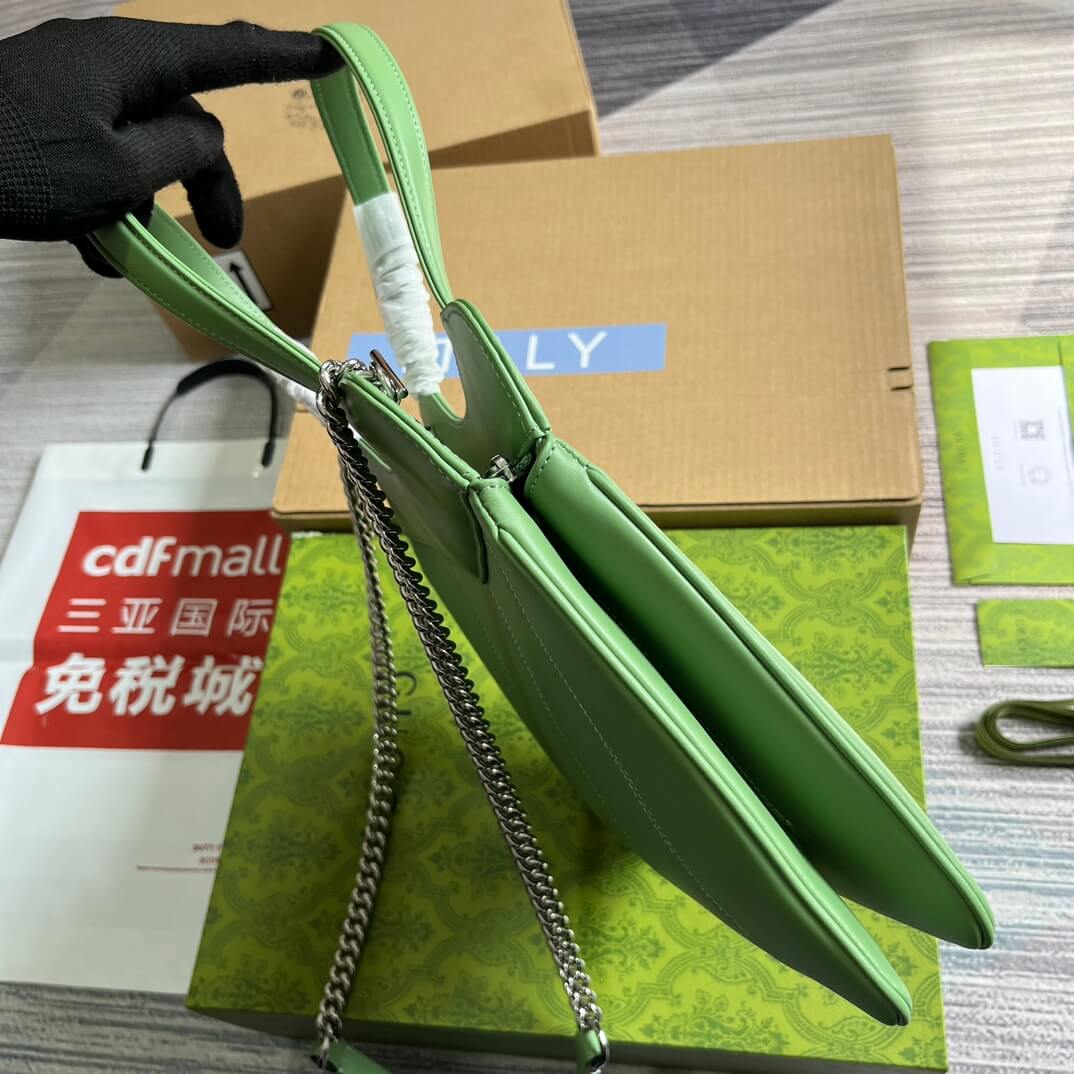 VBS 745918 totes Handbag 28cm light green/Genuine Leather