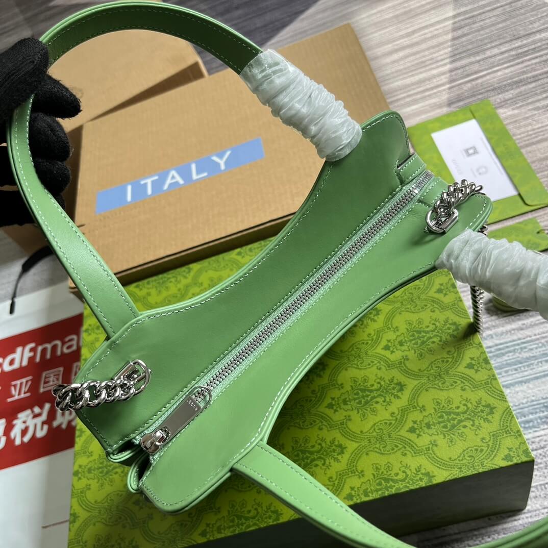 VBS 745918 totes Handbag 28cm light green/Genuine Leather