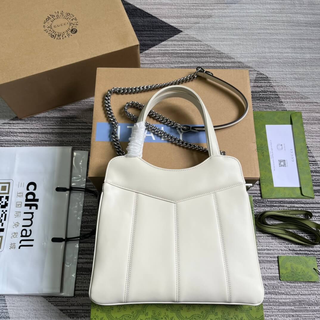 VBS 745918 totes Handbag 28cm white/Genuine Leather