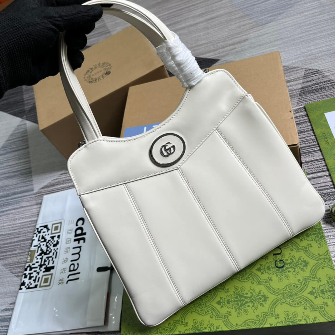 VBS 745918 totes Handbag 28cm white/Genuine Leather