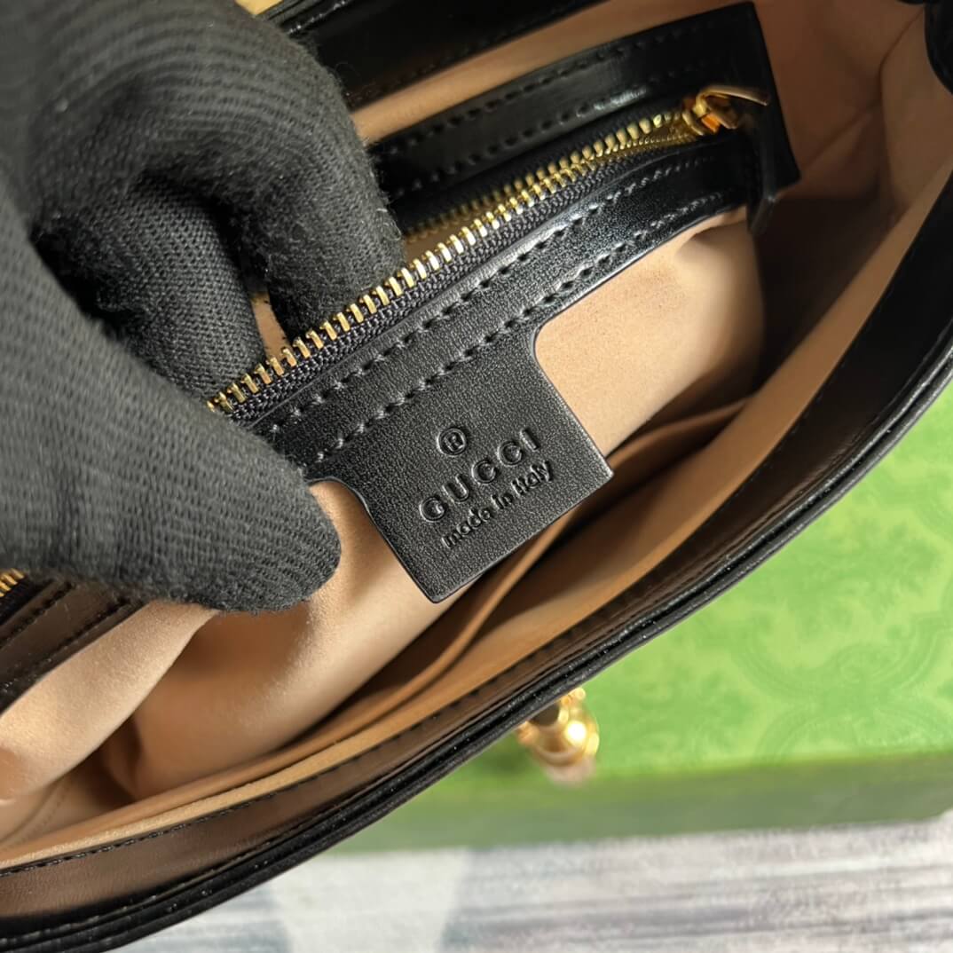 VBS 636709 subaxillary bag 28cm black cowhide