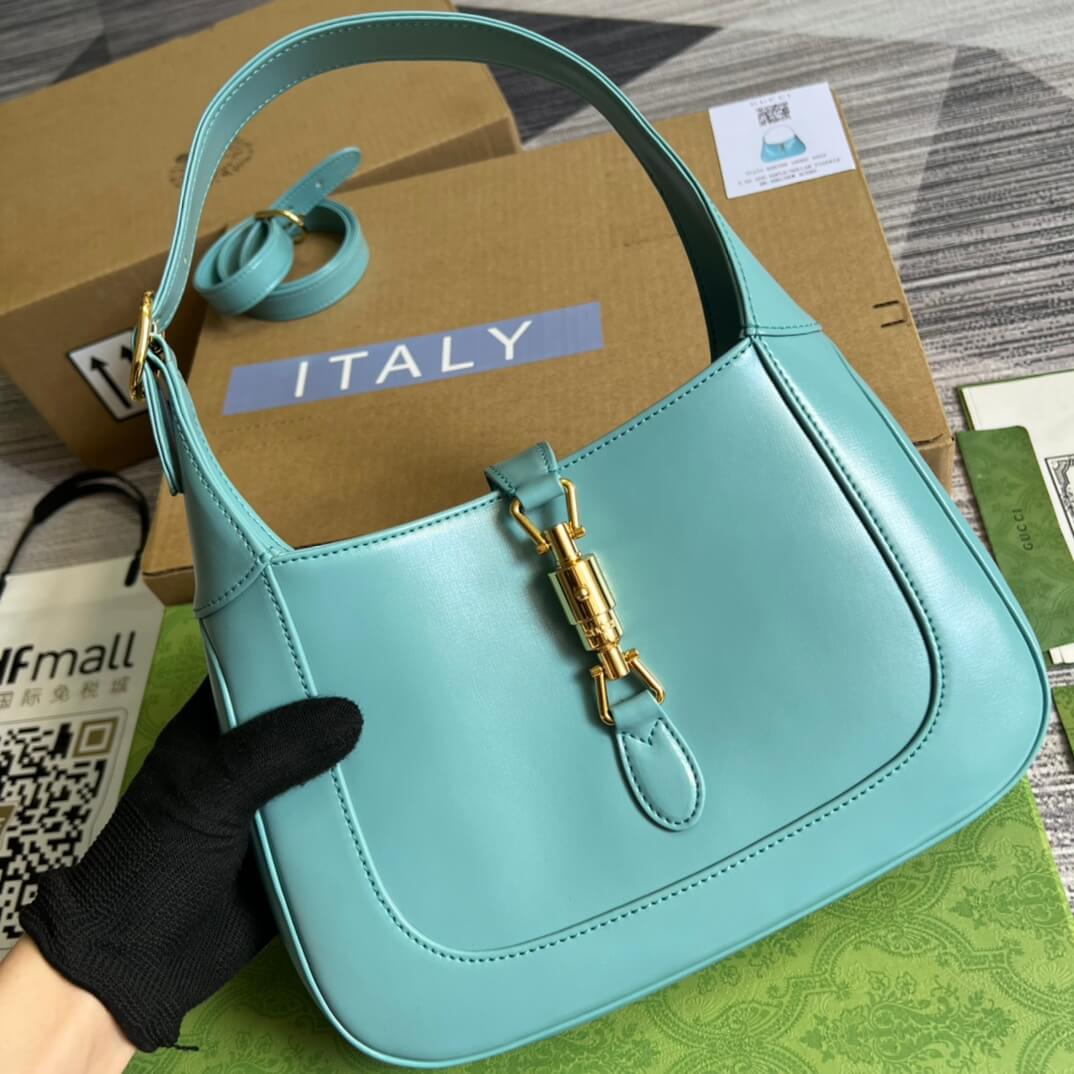 VBS636709 subaxillary bag 28cm blue cowhide