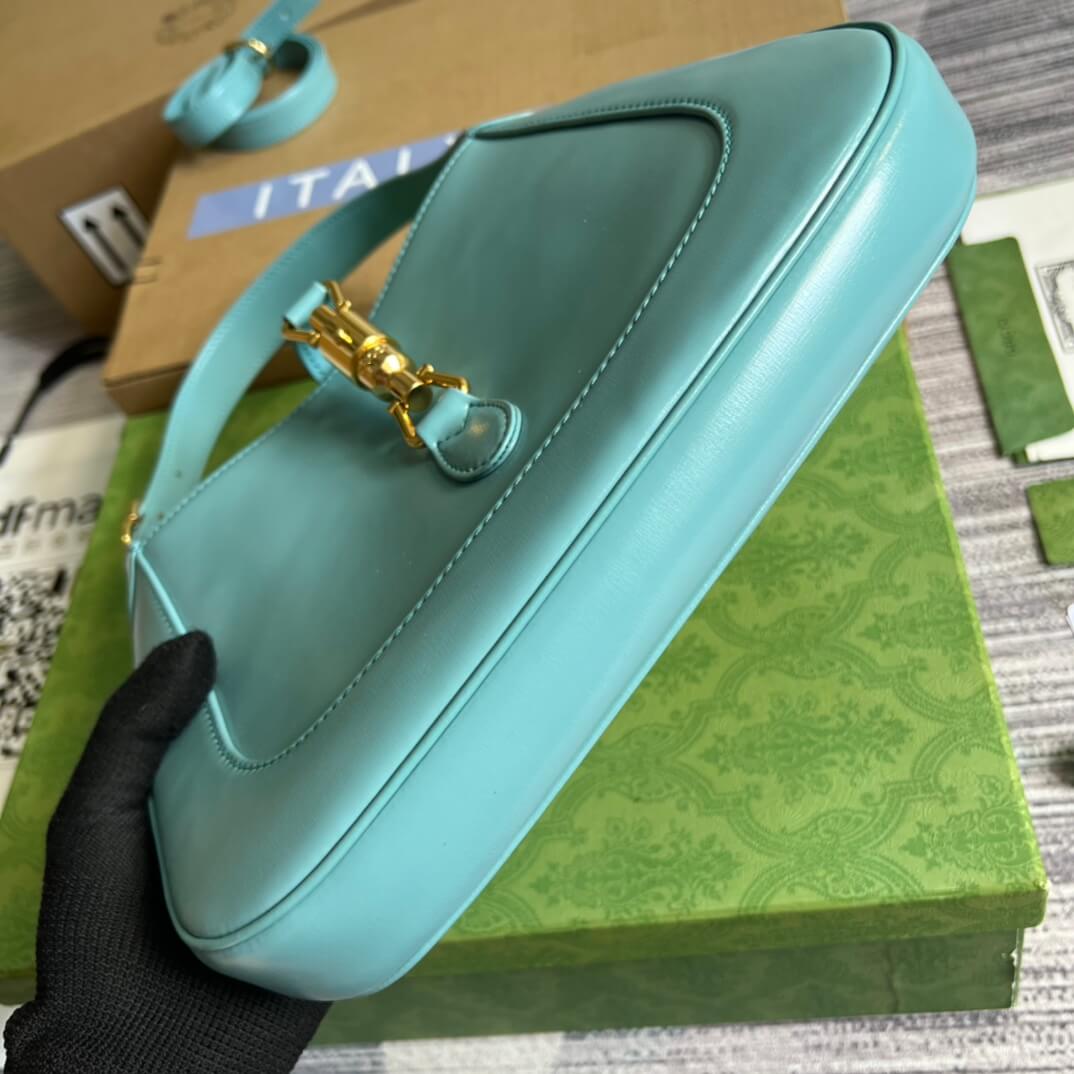 VBS636709 subaxillary bag 28cm blue cowhide