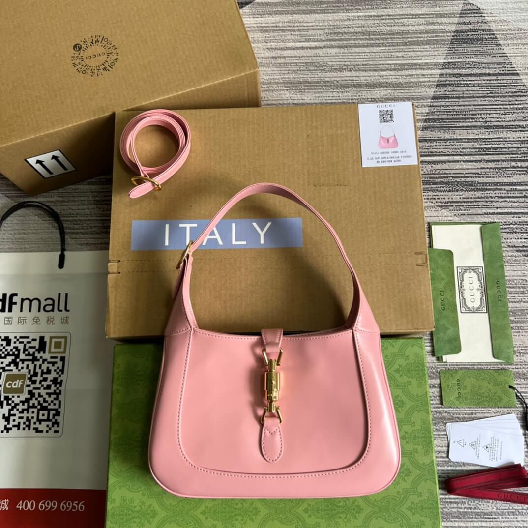 VBS636709 subaxillary bag 28cm pink cowhide