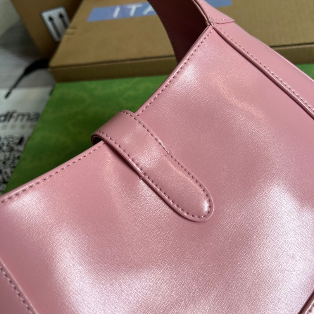 VBS636709 subaxillary bag 28cm pink cowhide