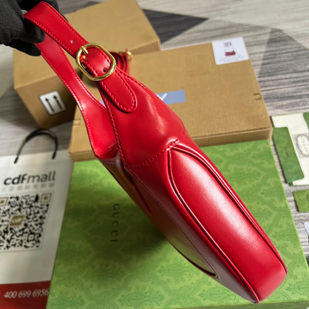 VBS636709 subaxillary bag 28cm red cowhide
