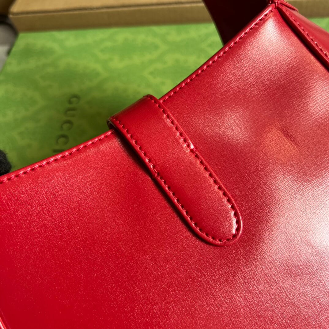 VBS636709 subaxillary bag 28cm red cowhide