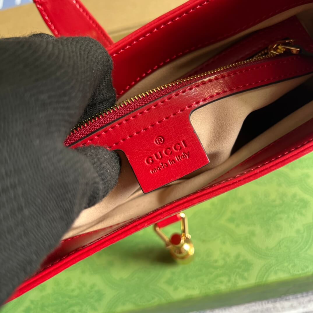 VBS636709 subaxillary bag 28cm red cowhide