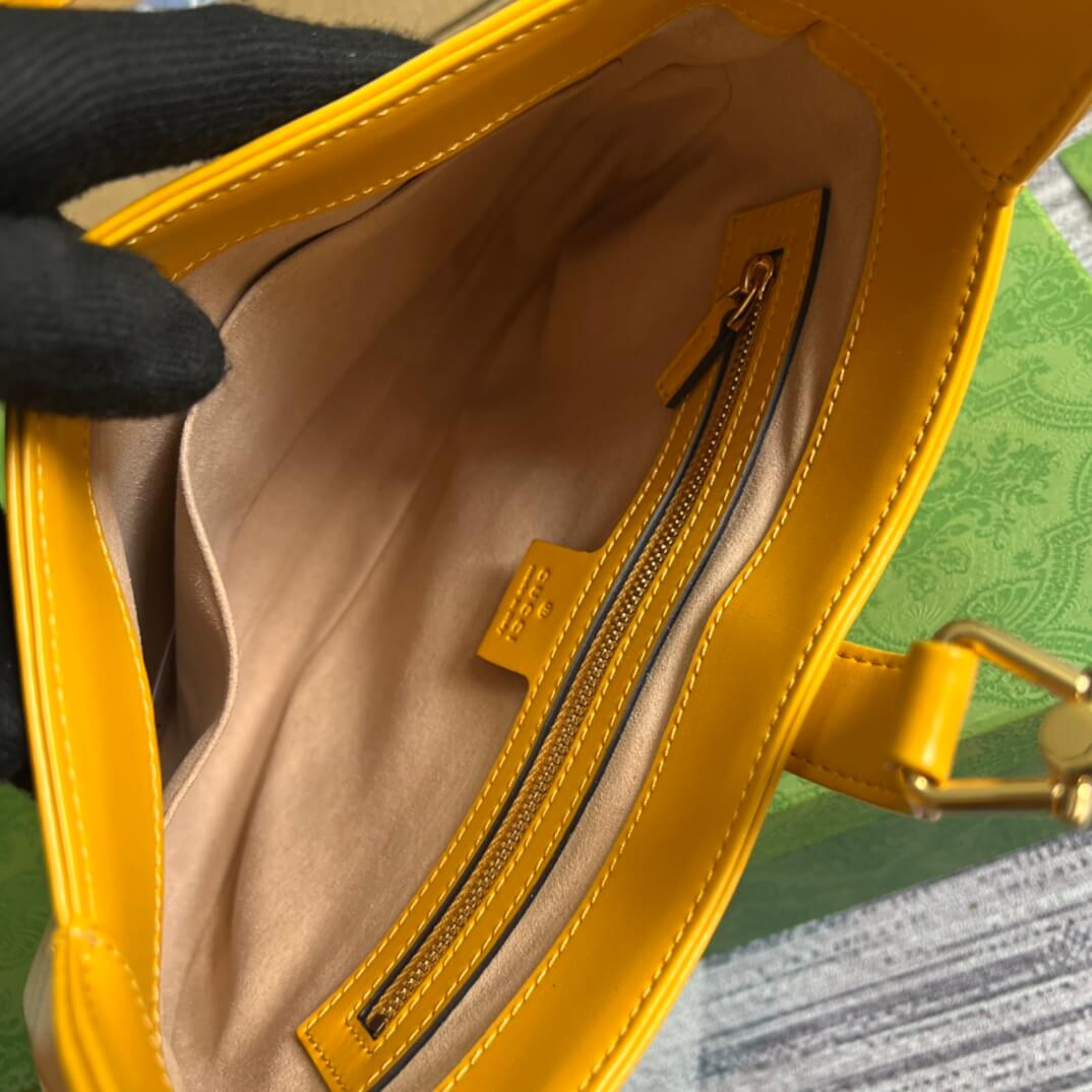 VBS636709 subaxillary bag 28cm yellow cowhide