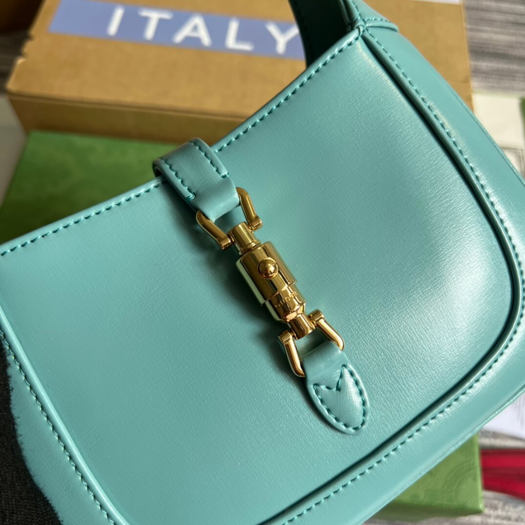 VBS637091 Handbag subaxillary bag 19cm blue cowhide