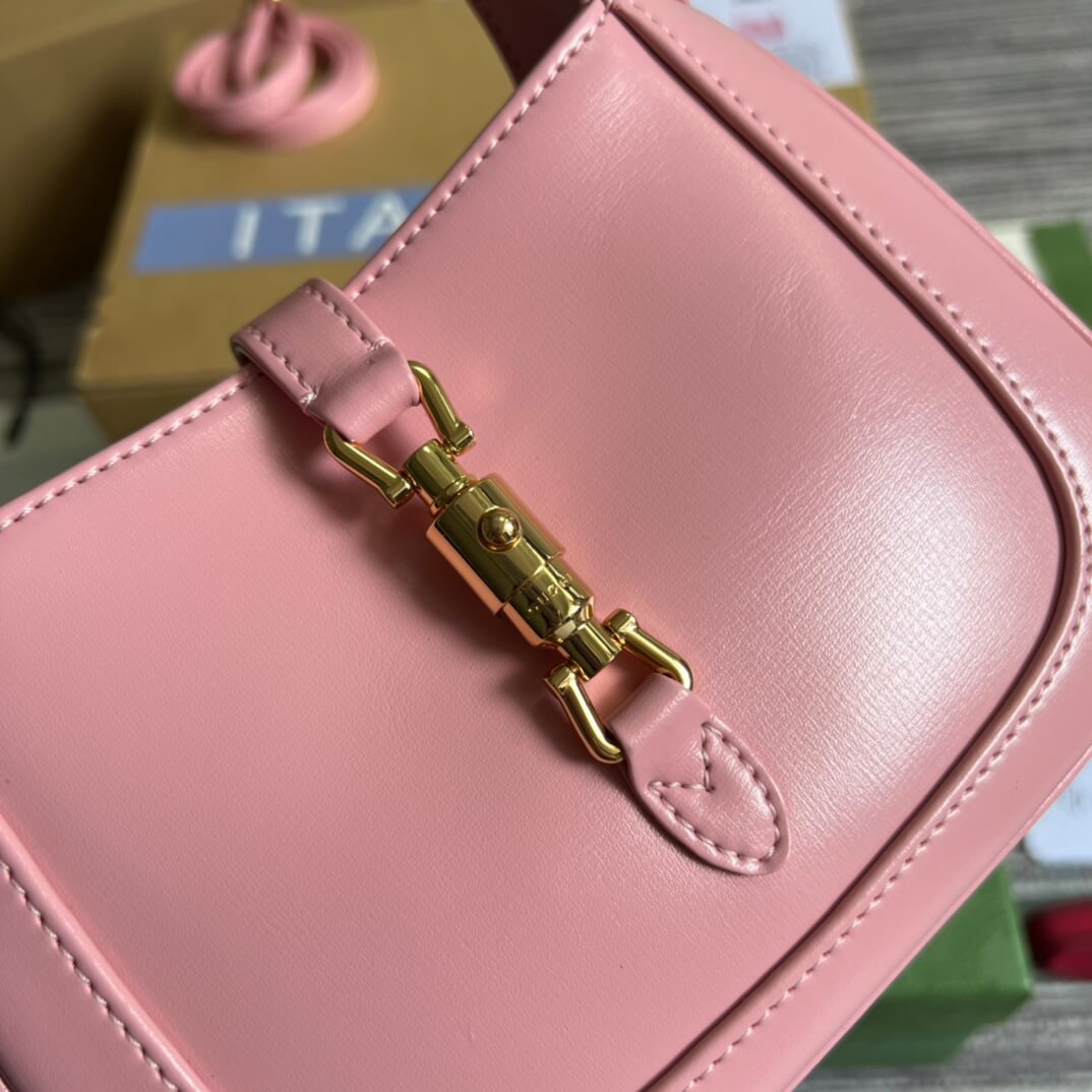 VBS637091 Handbag subaxillary bag 19cm pink cowhide