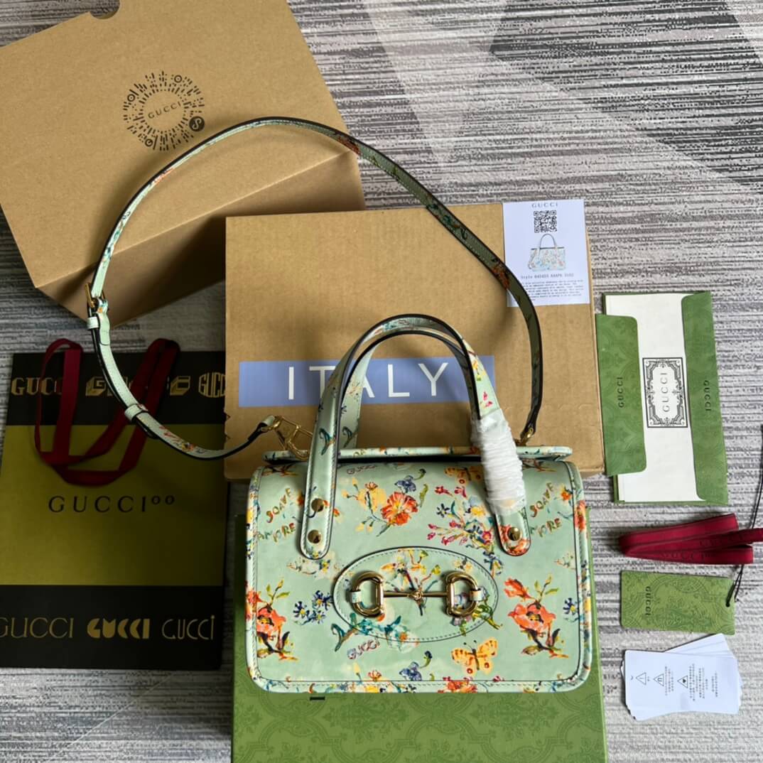 VBS handbag Ophidia 645453 green flower