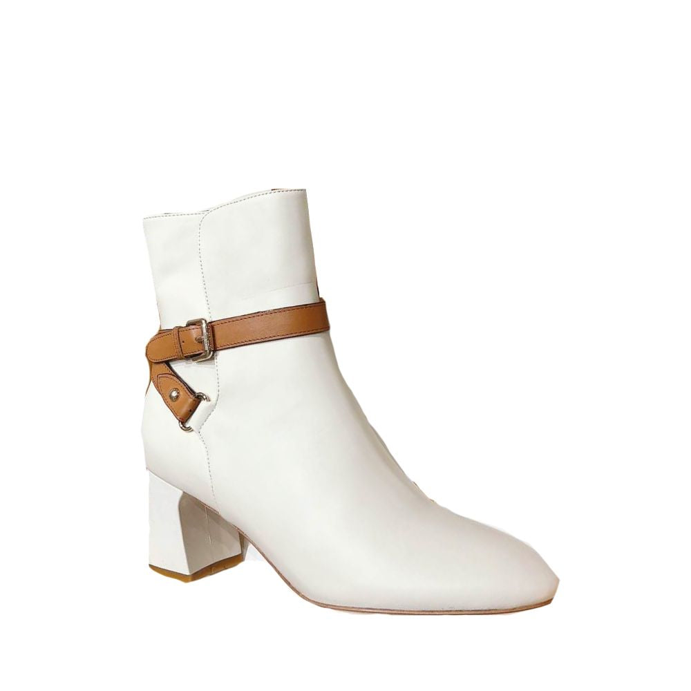 nmb PARISIENNE ANKLE BOOT WHITE