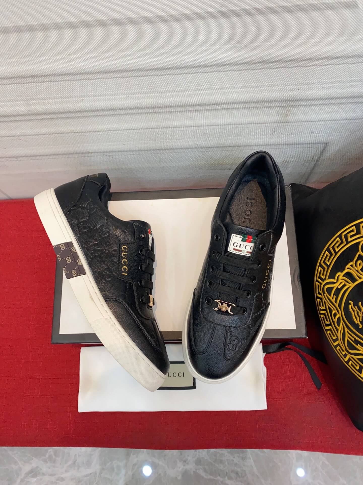 VBS Men's shoes Casual Korean style 38-44 Men's Size black