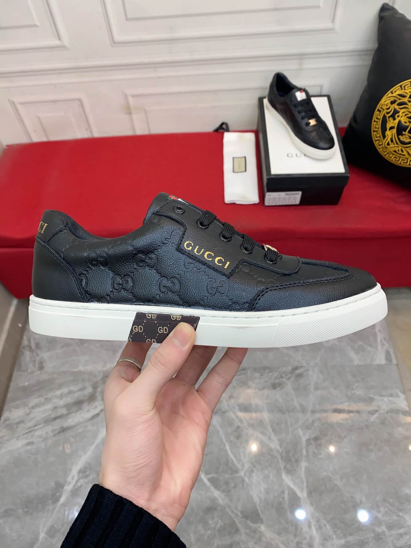 VBS Men's shoes Casual Korean style 38-44 Men's Size black