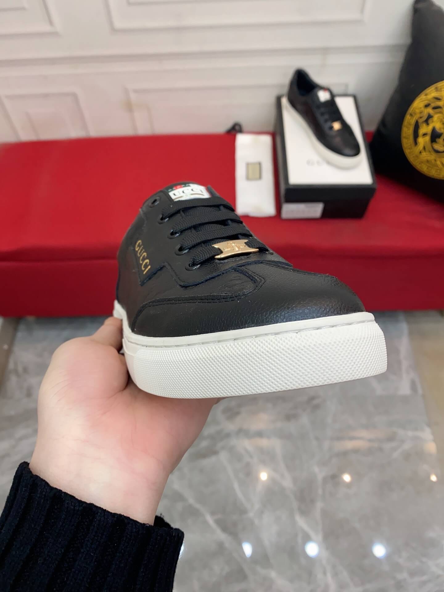 VBS Men's shoes Casual Korean style 38-44 Men's Size black