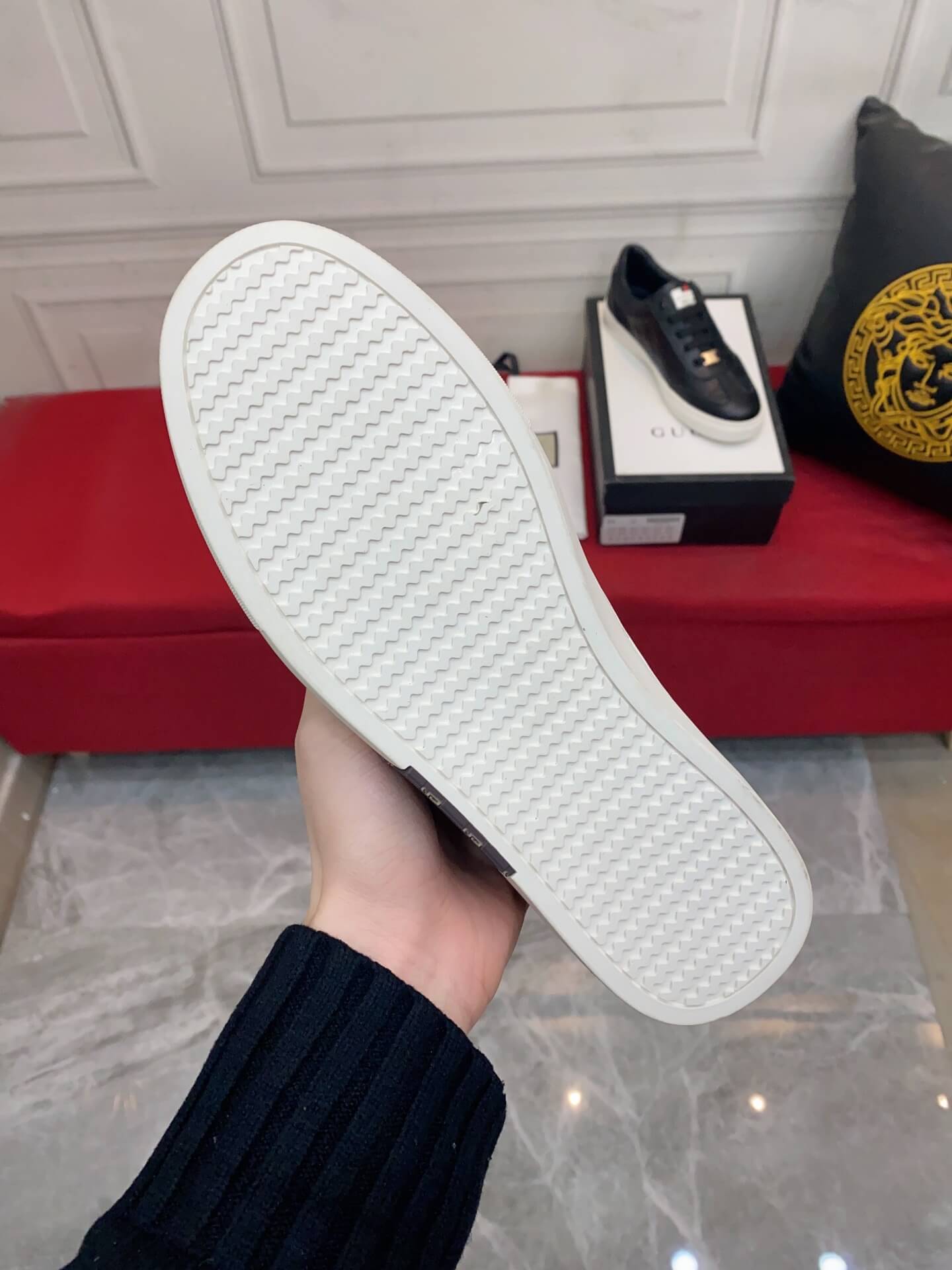 VBS Men's shoes Casual Korean style 38-44 Men's Size black