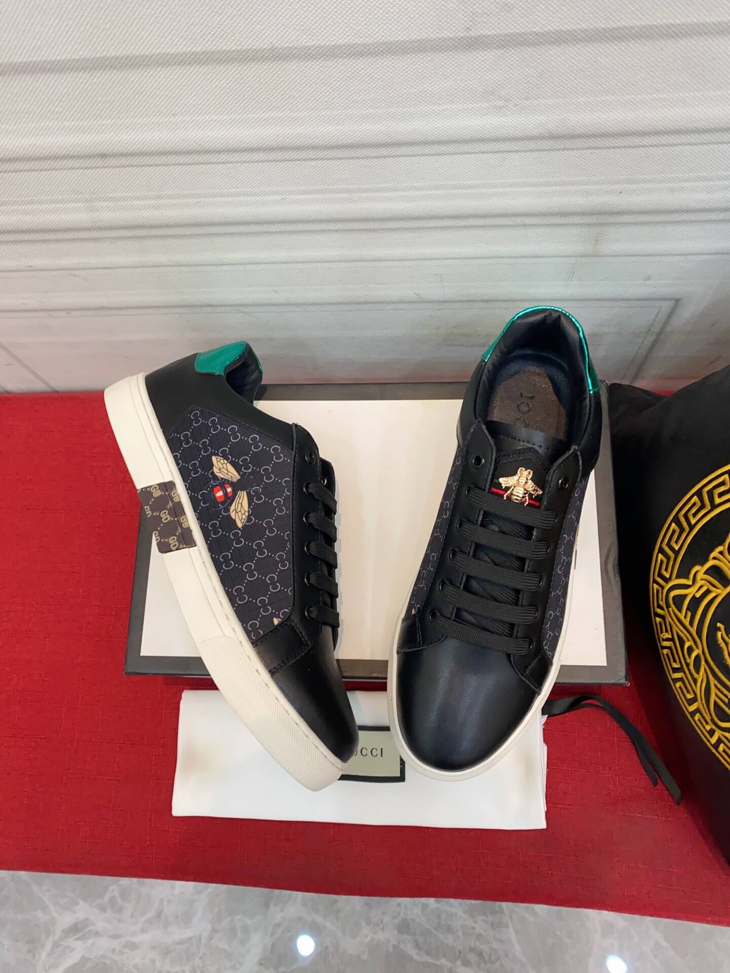 VBS Men's shoes Casual Korean style 38-44 Men's Size black