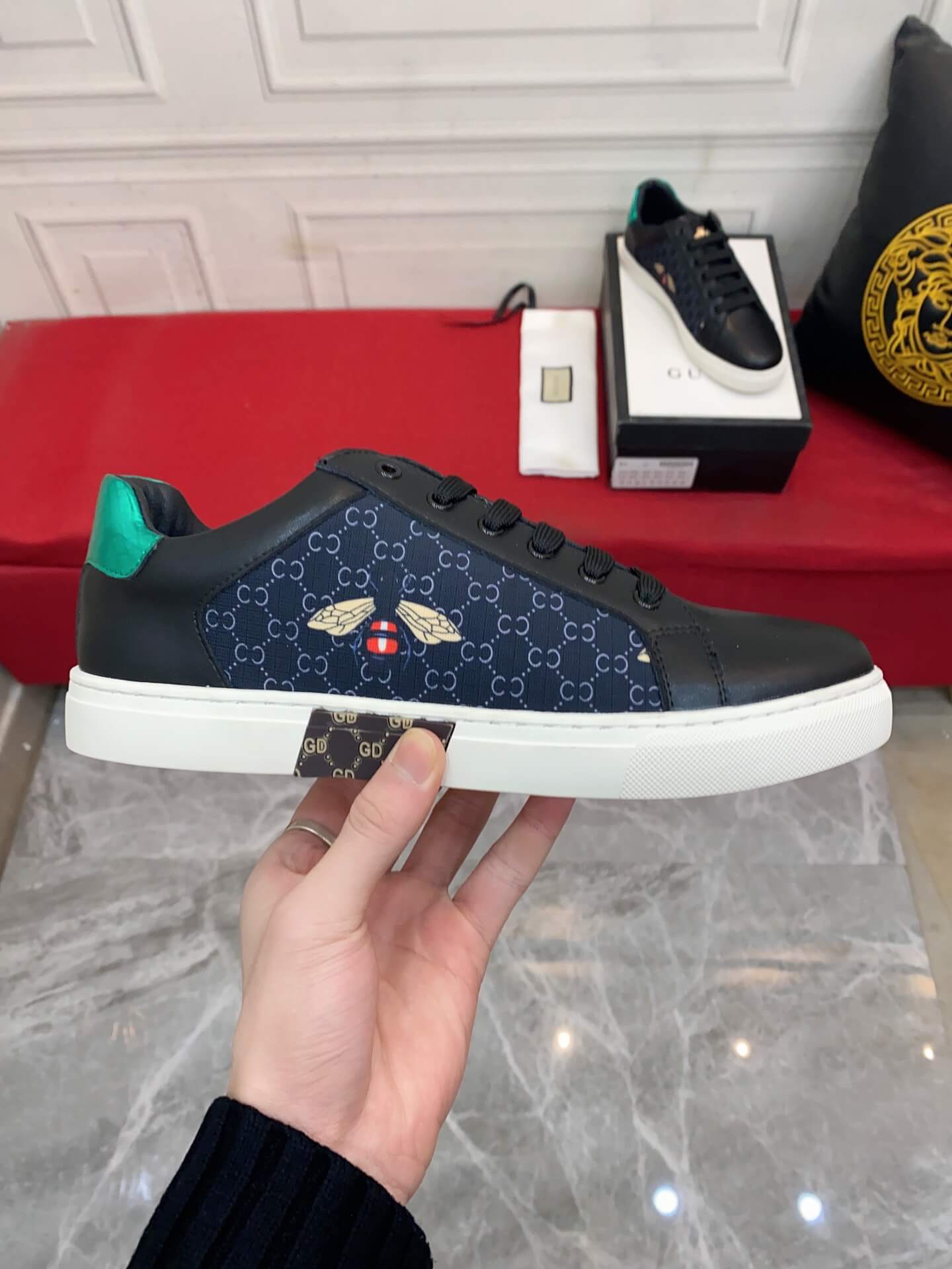 VBS Men's shoes Casual Korean style 38-44 Men's Size black