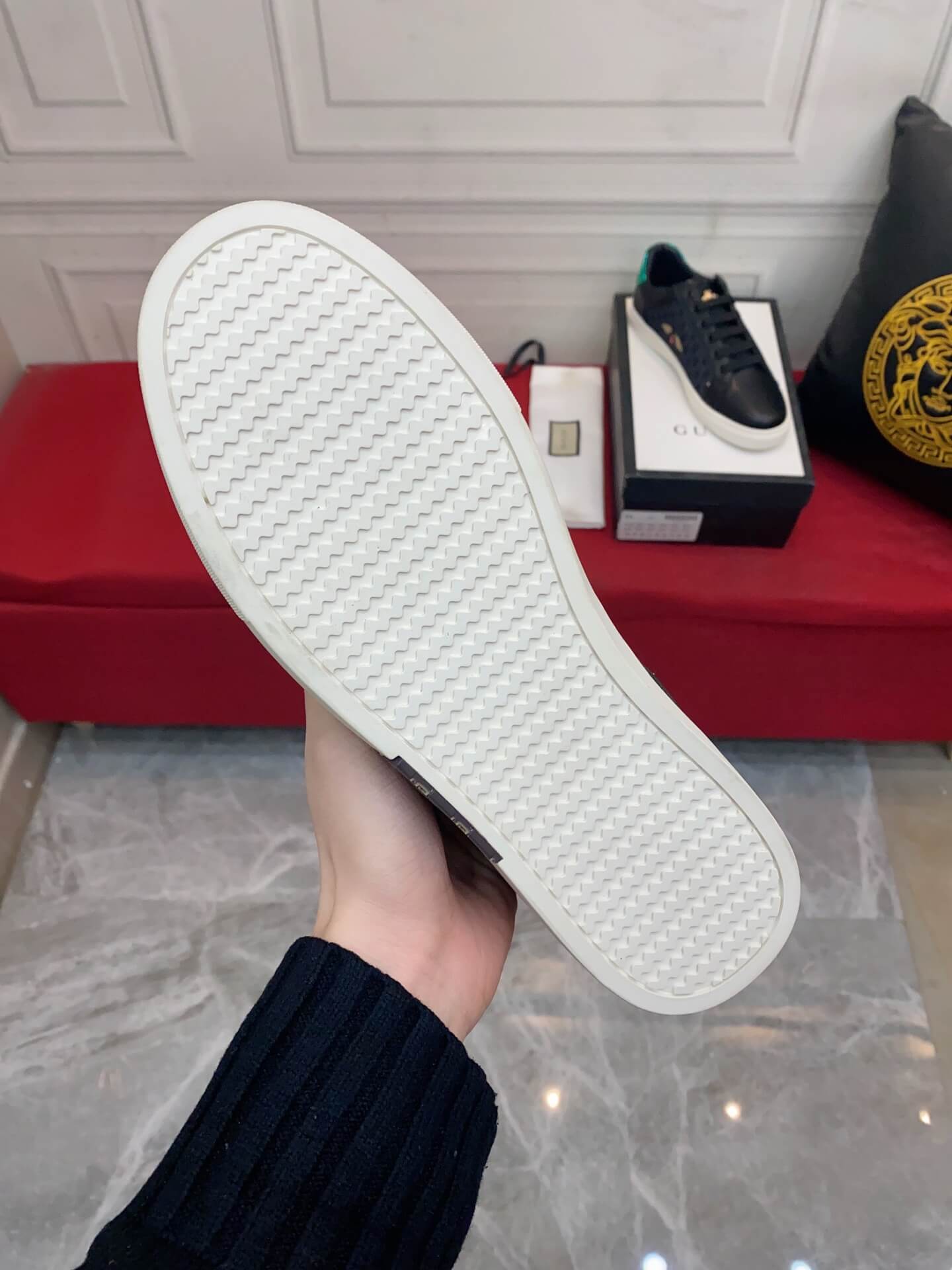 VBS Men's shoes Casual Korean style 38-44 Men's Size black