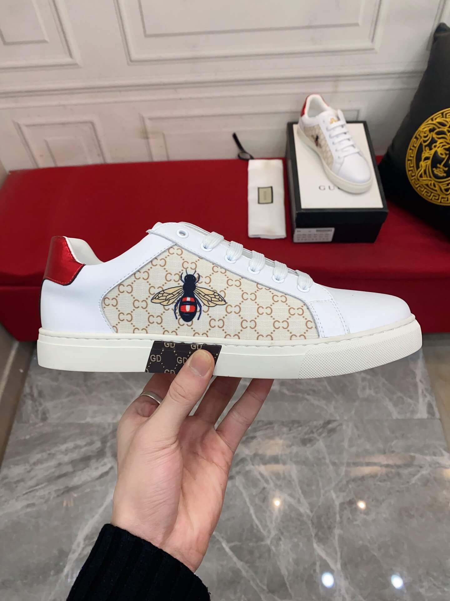 VBS Men's shoes Casual Korean style 38-44 Men's Size white