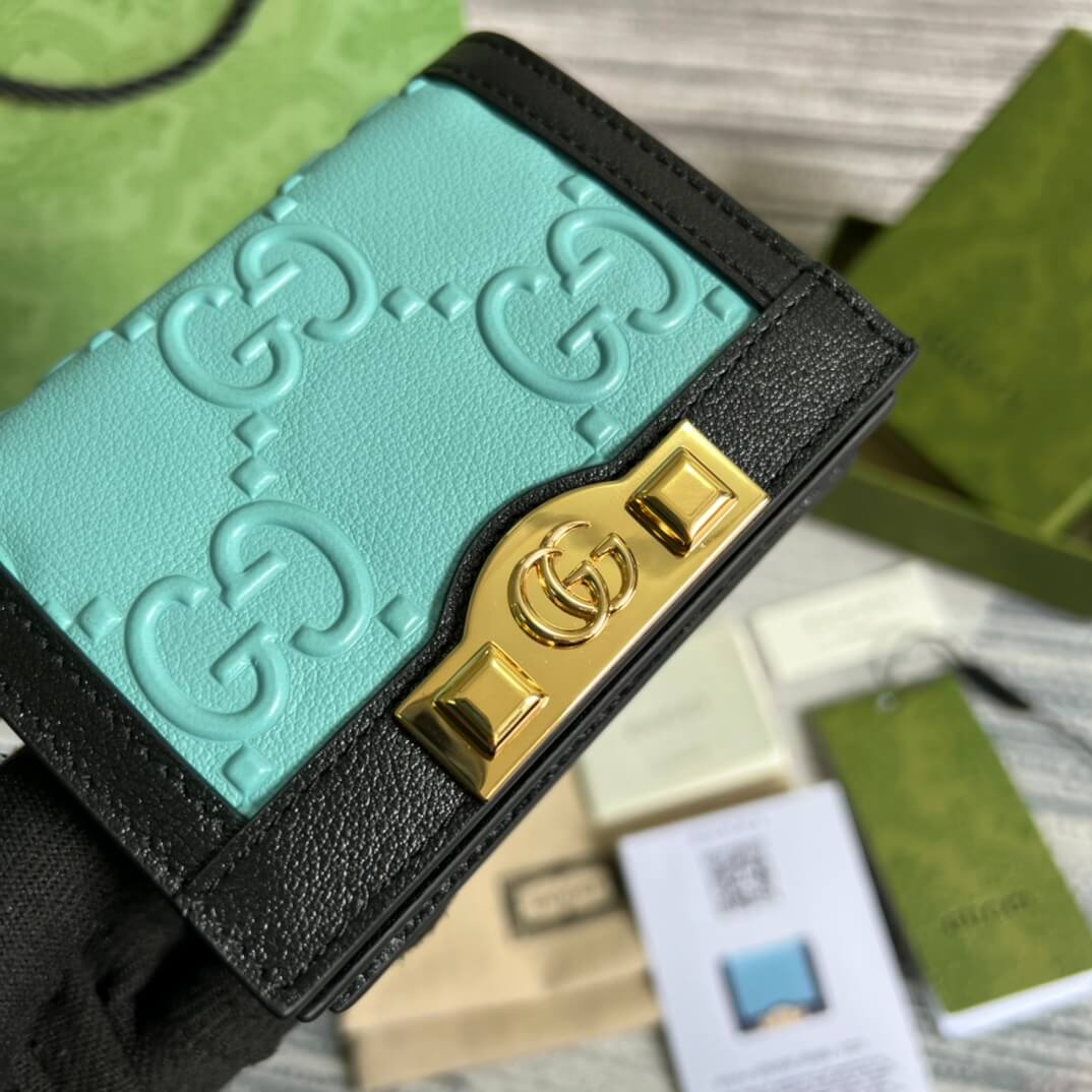 VBS-676150 wallet black White Leather