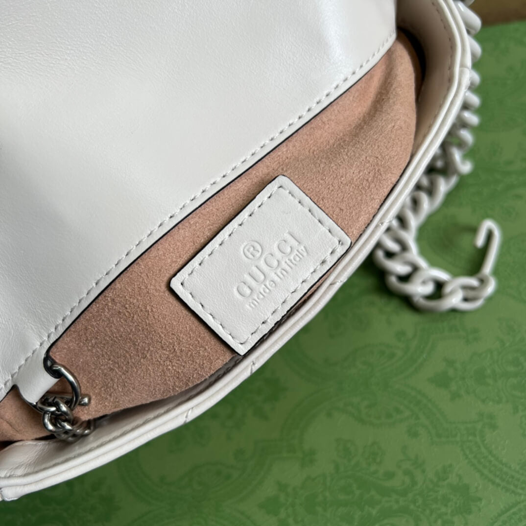 VBS-699757 shoulder bag white/white hardware Leather