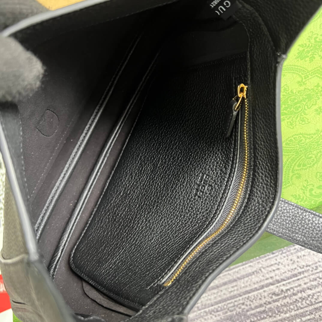 VBS636709 Handbag green black Leather Big size