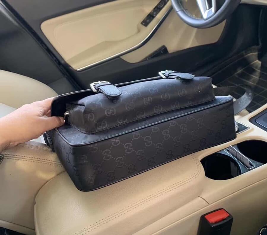 VBS3398-6 Men's bag shoulder bag black cross body bags black cowhide