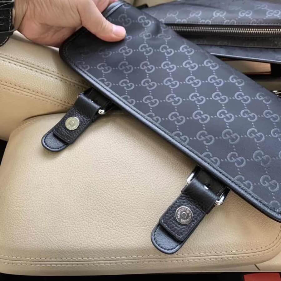 VBS3398-6 Men's bag shoulder bag black cross body bags black cowhide