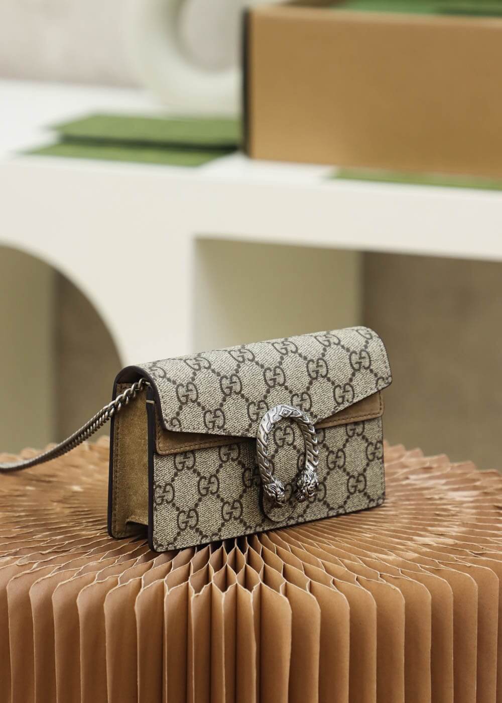 VBS476432 shoulder bag Leather grey?black